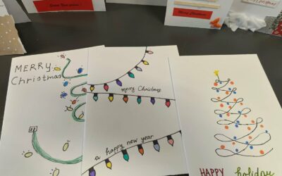 Izrada božićnih čestitki u izvannastavnoj aktivnosti “Kreativka”