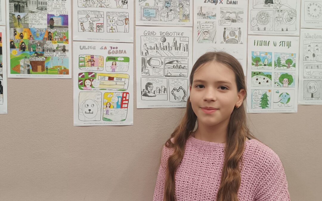 Stripovi naših učenika izloženi na skupnoj izložbi i u publikaciji Reci to stripom 3 