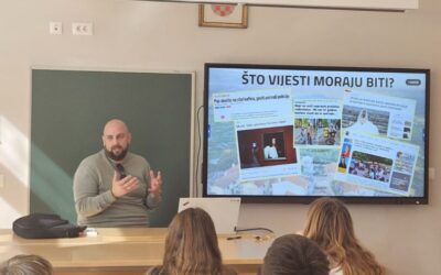 Novinar Elvis Uravić, gost na satu Građanski odgoj i obrazovanje