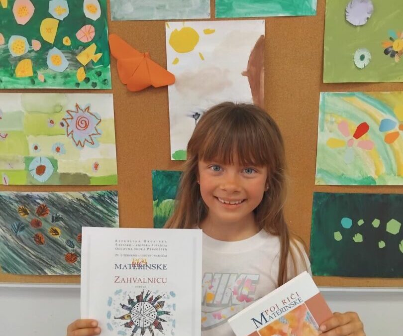 Literarni rad naše drugašice objavljen u zborniku “Poj riči materinske 2026.”