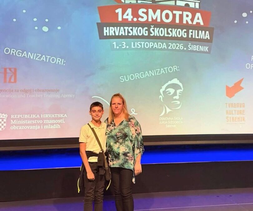 Naši predstavnici filmske grupe boravili na 14. Smotri hrvatskog školskog filma u Šibeniku